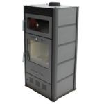 Houtkachel met oven MODERNA Horno Luxe 10 kW Grijs - Afbeelding 4