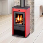 Houtkachel Belleza VANESSA Rood 17 kW - Afbeelding 2